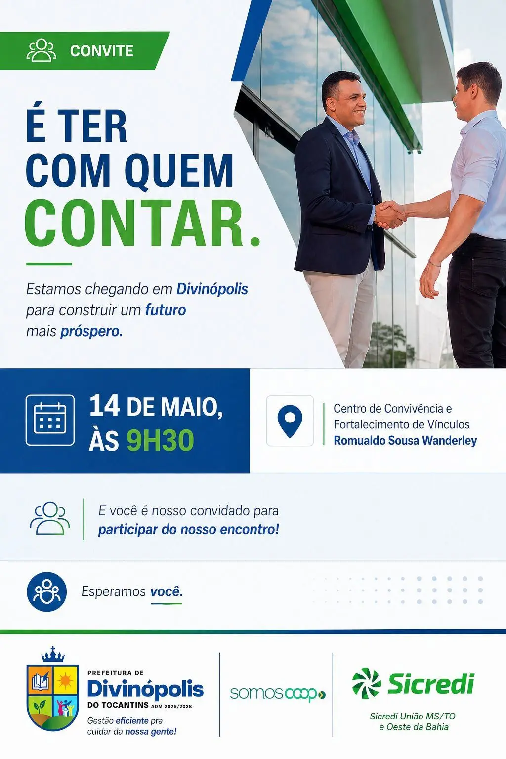 Prefeitura Convida à população para Audiência Pública com o Sicredi
